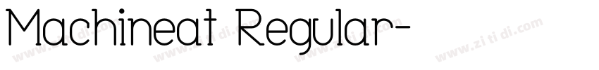 Machineat Regular字体转换